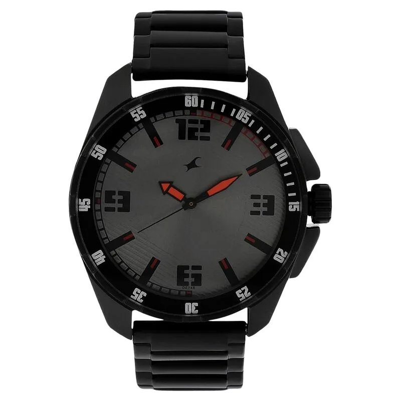 Fastrack NR3084NM01 Quartz Analog Grey Dial Stainless Steel Strap Watch Fastrack NR3084NM01 Quartz Analog Grey Dial Stainless Steel Strap Watch