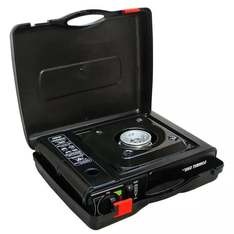 Osel Gourmet Chef Portable Single Butane Gas Stove with Case For Camping or Emergency Osel Gourmet Chef Portable Single Butane Gas Stove with Case For Camping or Emergency
