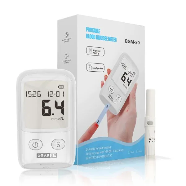 GearUP BGM-20 Diabetes Measuring Machine/ Blood Glucose Meter With 25 Test Strips GearUP BGM-20 Diabetes Measuring Machine/ Blood Glucose Meter With 25 Test Strips