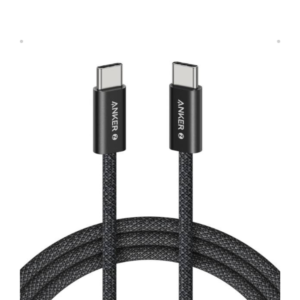 Anker Zolo 240W USB C to USB C Cable for iPhone 16 Series, MacBook & Android Phones - 1.5 Meter, Black Color