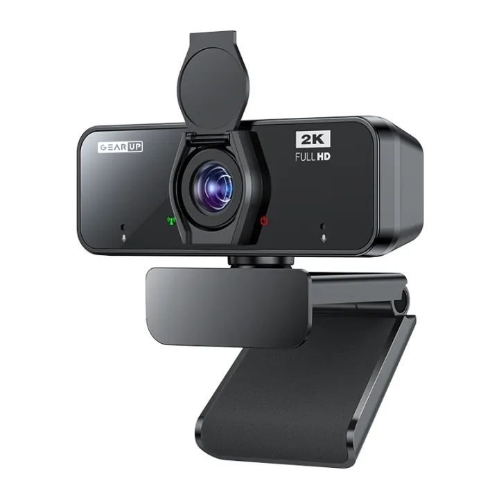 GearUP K450 Webcam- 2K 4.0MP HD USB Webcam with Privacy Cover Plug & Play USB Webcam with Built-in Mic GearUP K450 Webcam- 2K 4.0MP HD USB Webcam with Privacy Cover Plug & Play USB Webcam with Built-in Mic