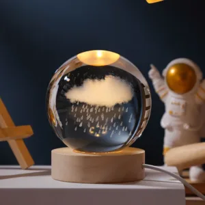 3D Crystal Ball - Rain Cloud