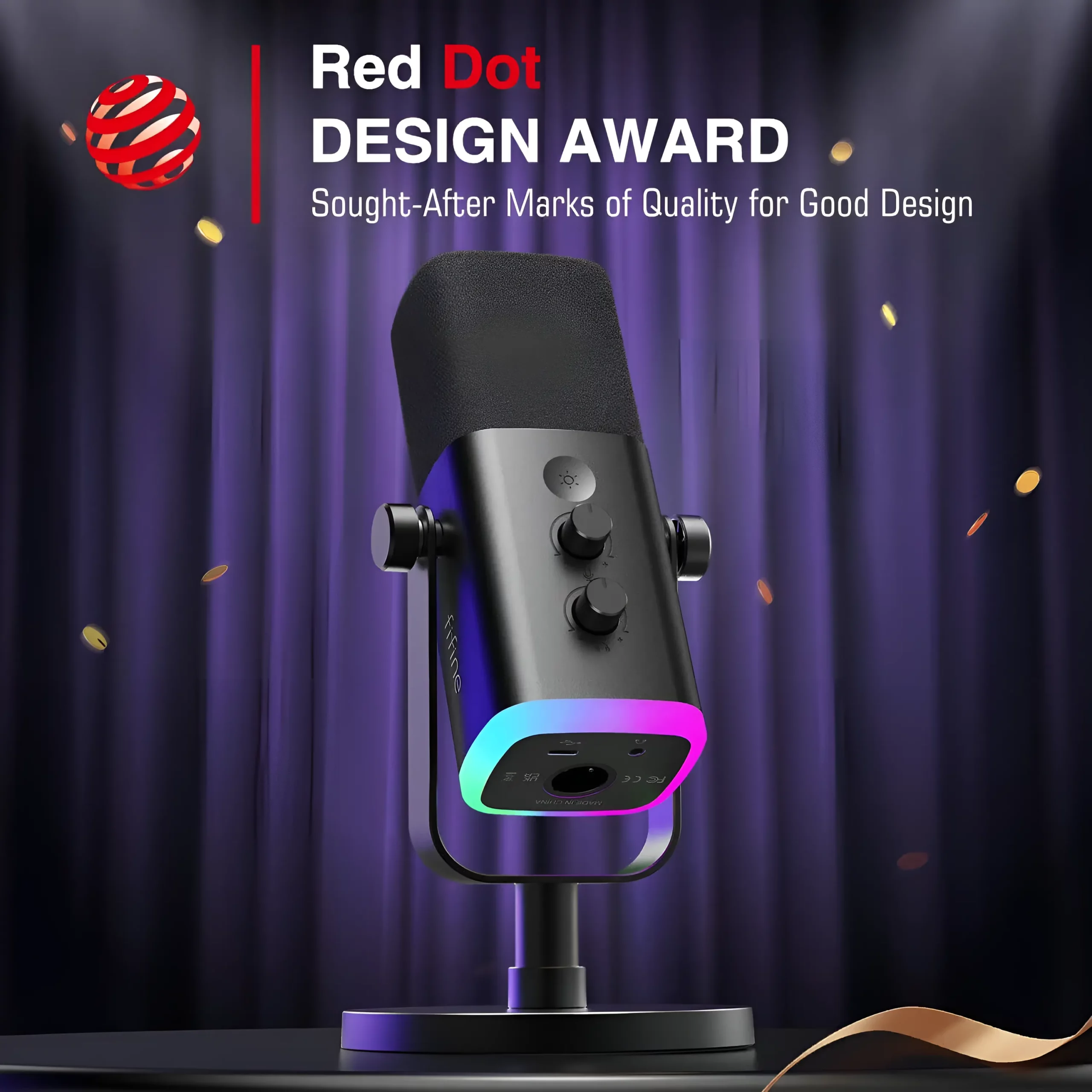 Fifine Ampligame AM8 RGB USB/XLR Dynamic Microphone Fifine Ampligame AM8 RGB USB/XLR Dynamic Microphone