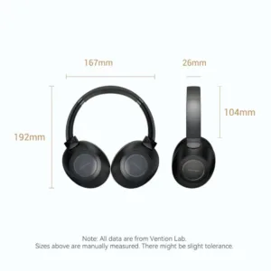 Vention SoundMate S11 Wireless On-Ear Headphones - Black