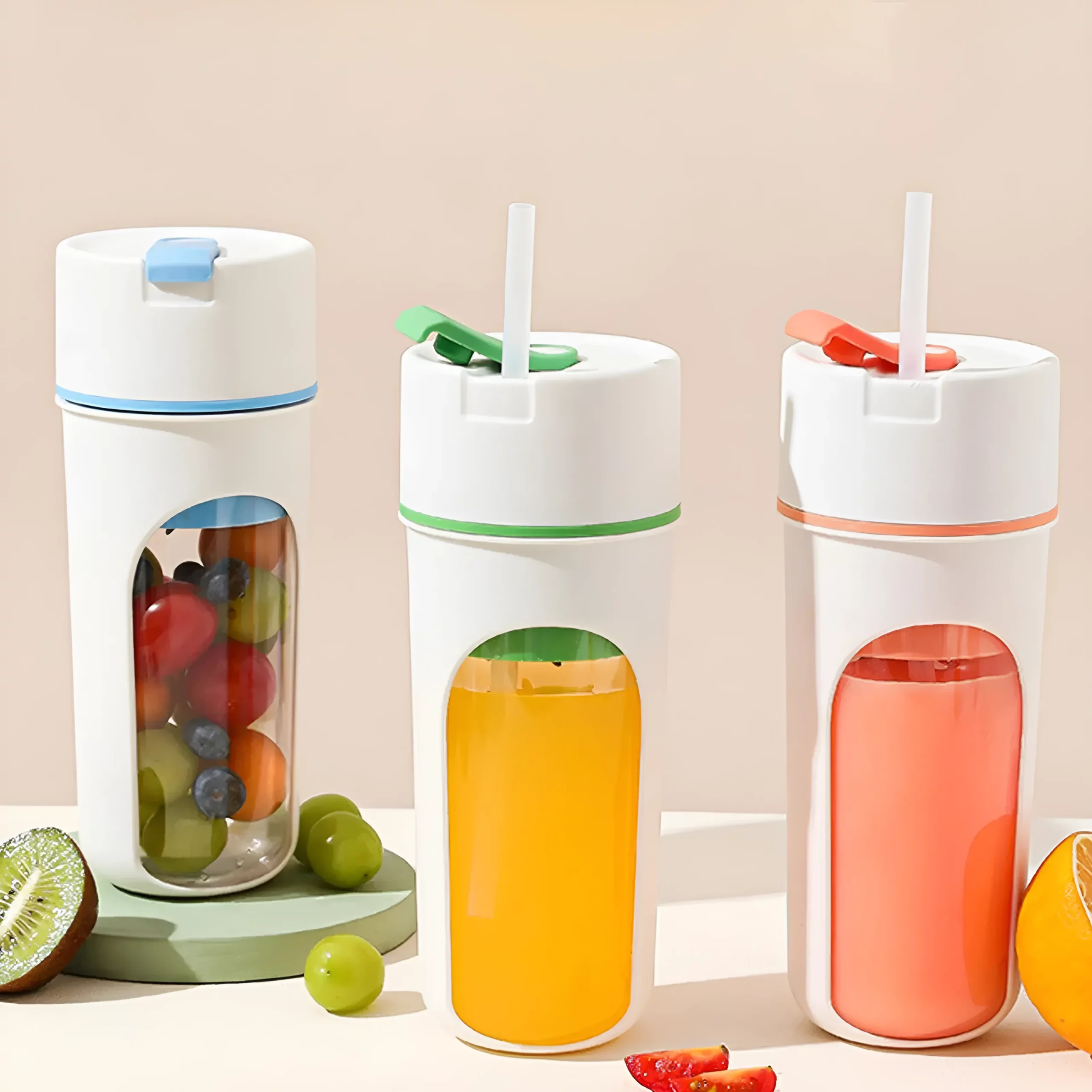 Portable Electric Juicer Machine 480ml - Random Colors Portable Electric Juicer Machine 480ml - Random Colors