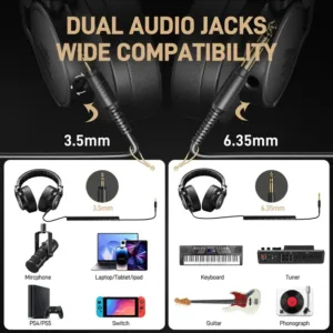 MAONO MH700 Monitoring Headphones - Brown