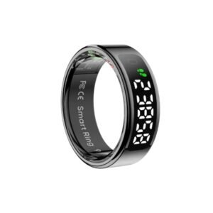 COLMI R12 Smart Ring with Display Screen and Touch - Black