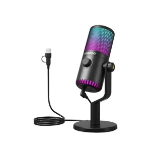 Maono DM30 RGB Programmable USB Condenser Microphone - Black