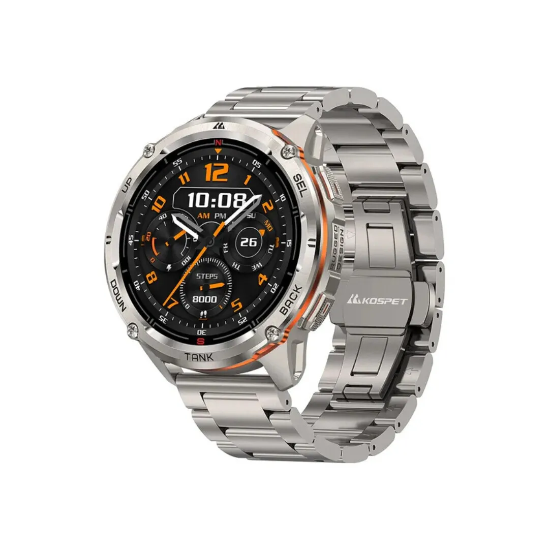 KOSPET TANK T3 ULTRA 2 Smartwatch - Special Edition - Silver Color KOSPET TANK T3 ULTRA 2 Smartwatch - Special Edition - Silver Color