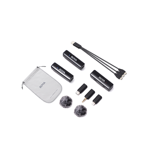 Boya BOYALINK A2 All-In-One Design Wireless Microphone System Without Charging Case Boya BOYALINK A2 All-In-One Design Wireless Microphone System Without Charging Case