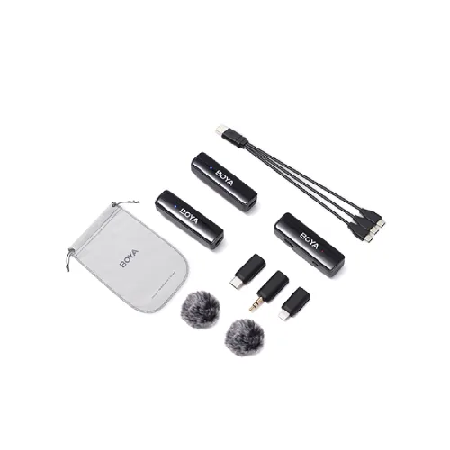Boya BOYALINK A2 All-In-One Design Wireless Microphone System Without Charging Case Boya BOYALINK A2 All-In-One Design Wireless Microphone System Without Charging Case