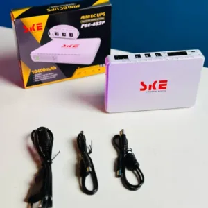SKE POE 432P Mini DC UPS 25Watt 5v 9v 12v & PoE support 15/24v - 10400MAH