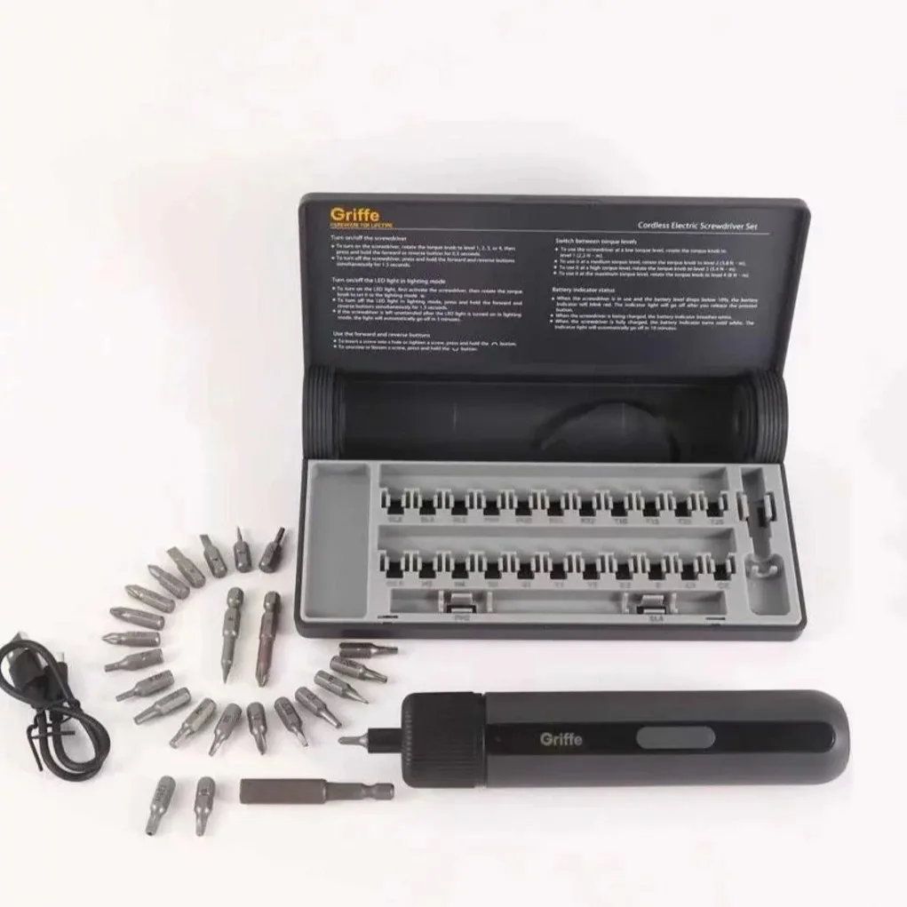 Griffe Cordless Electric Screwdriver Set Griffe Cordless Electric Screwdriver Set