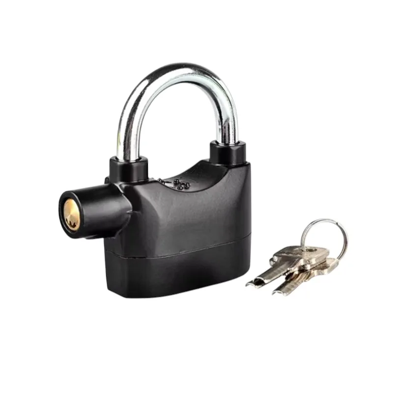 Waterproof Stainless Steel Siren Alarm Lock Anti-Theft Padlock for Motorcycle, Bike, and Home Security Waterproof Stainless Steel Siren Alarm Lock Anti-Theft Padlock for Motorcycle, Bike, and Home Security