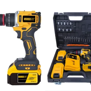 GearUP Cordless Powerful Hand Drill with Brushless Motor — (2 Lithium Battery Included)