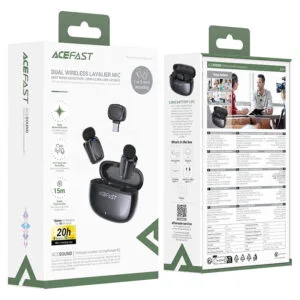 Acefast R2 Wireless Lavalier Microphone - Dual Mic