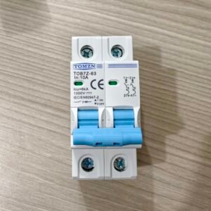 TOMZN 2P DC Circuit Breaker 10A- 12V-1000V Wide RangeDC MCB for PV System (TOMZN TOB7Z-63)