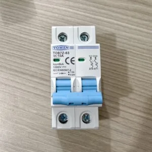 TOMZN 2P DC Circuit Breaker 10A- 12V-1000V Wide RangeDC MCB for PV System (TOMZN TOB7Z-63)