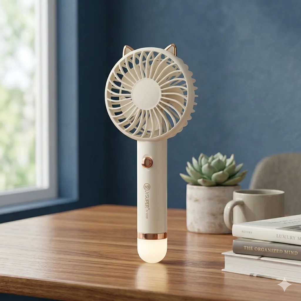 JYSUPER JY-2320 Portable Handheld Mini Fan with Integrated LED light JYSUPER JY-2320 Portable Handheld Mini Fan with Integrated LED light