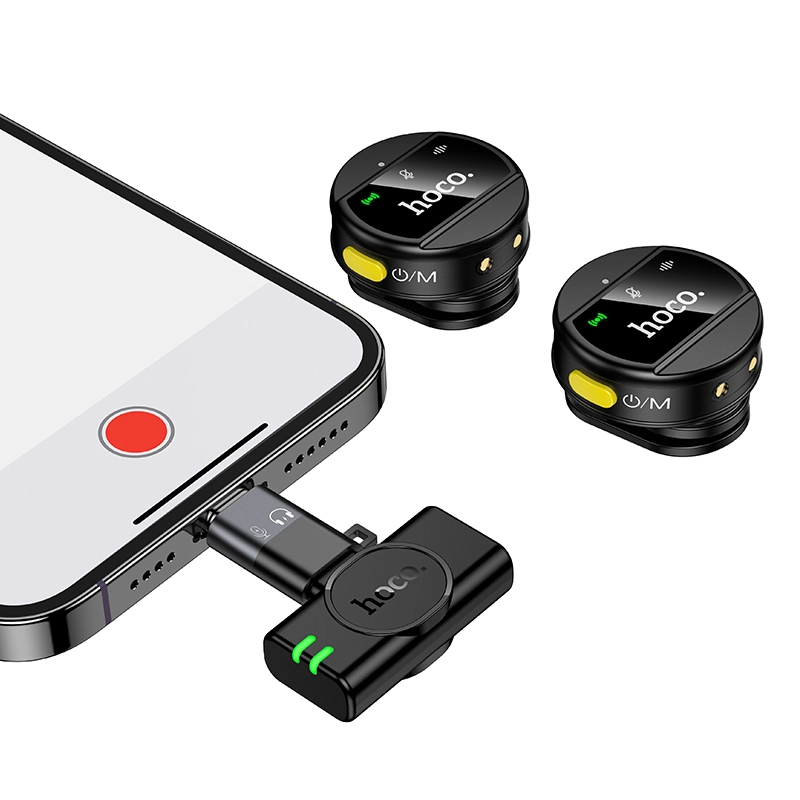 Hoco L22 Bright 2-in-1 wireless Microphone with Case Hoco L22 Bright 2-in-1 wireless Microphone with Case