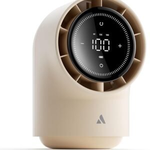 Aecooly Tb01 Touch Control Desk Fan, 100 Speeds Quiet Bedroom Digital Display 8000mAh