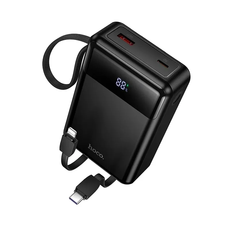 Hoco DYM12 22.5W Fully Compatible 20000mAh Power Bank with Built-in Cables Hoco DYM12 22.5W Fully Compatible 20000mAh Power Bank with Built-in Cables