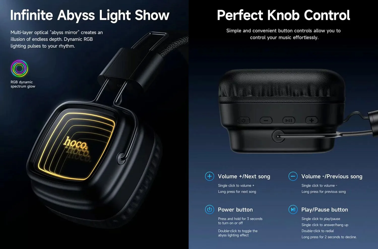 Hoco W72 Mirror Wireless Headphones Hoco W72 Mirror Wireless Headphones