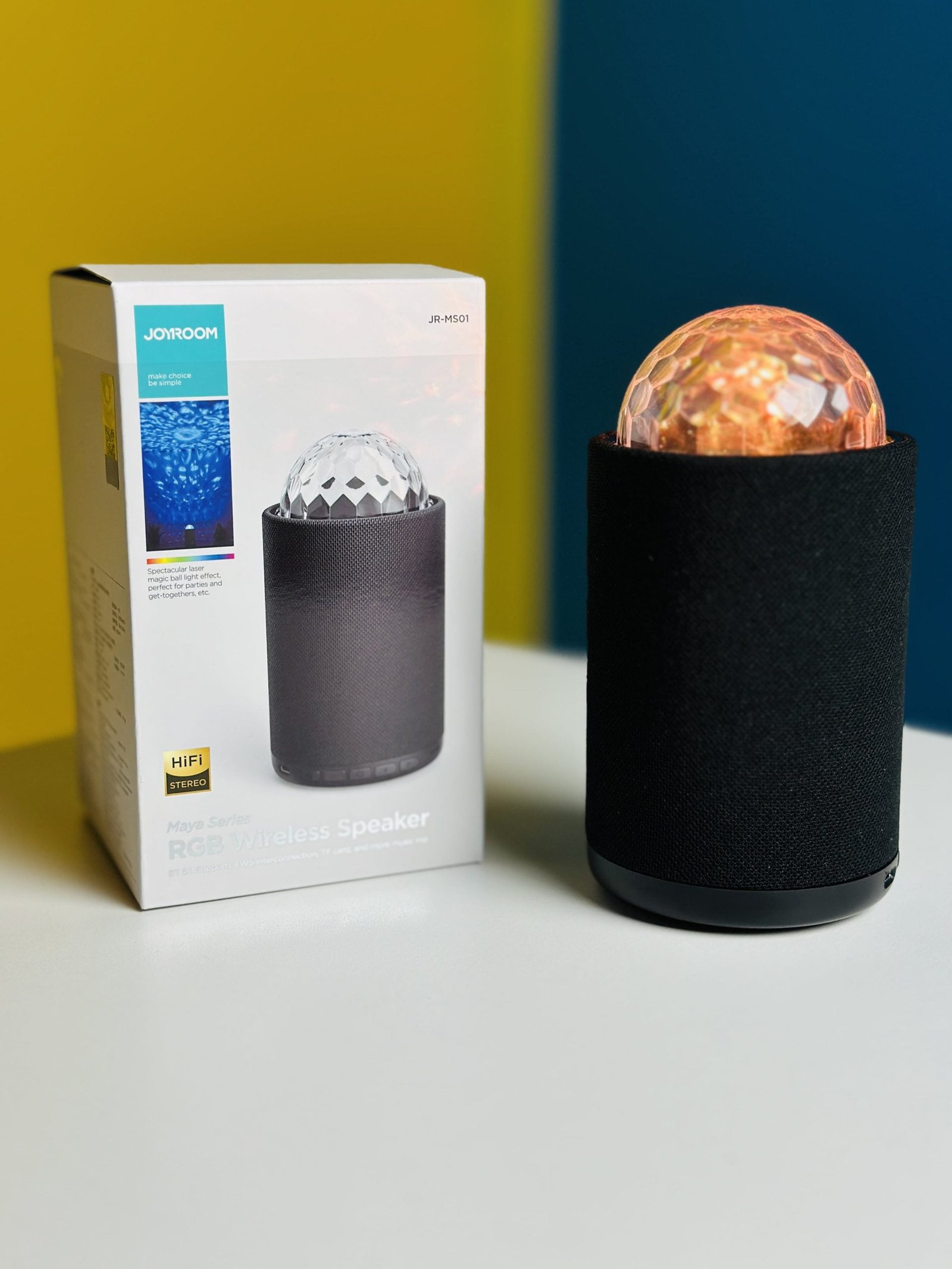 Joyroom JR-MS01 Portable Bluetooth Speaker With Ambient Light Joyroom JR-MS01 Portable Bluetooth Speaker With Ambient Light