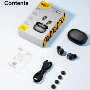 QCY HT07 ANC TWS Earbuds (Best Deal) - Black Color