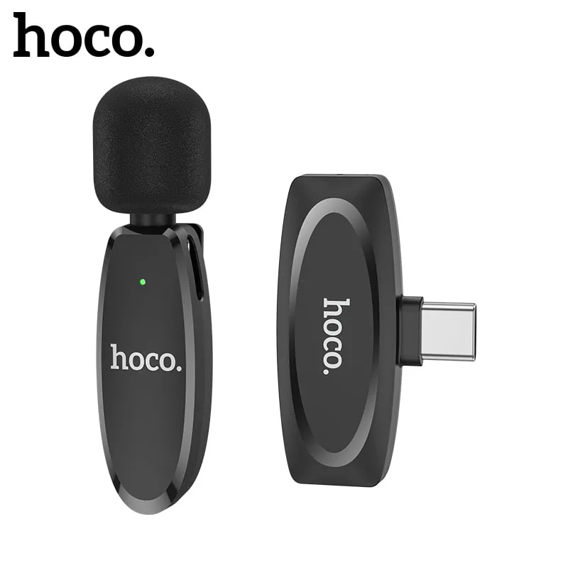 Hoco L15 Type-C Lavalier Wireless Microphone (for Android) Hoco L15 Type-C Lavalier Wireless Microphone (for Android)