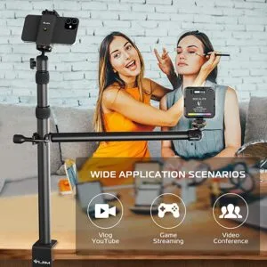 New! Overhead Desk Mount Stand for DSLR, DSLR & Ring Lights (Ulanzi VIJIM-LS02)