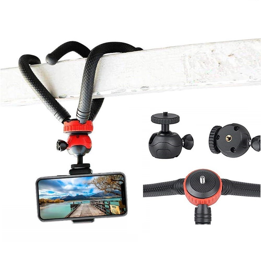 Octopus Tripod With Ball Head- Best For DSLR Or Smartphone Vlogging & Table Stand without mobile tripod Octopus Tripod With Ball Head- Best For DSLR Or Smartphone Vlogging & Table Stand without mobile tripod