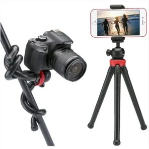 Octopus Tripod With Ball Head- Best For DSLR Or Smartphone Vlogging & Table Stand without mobile tripod