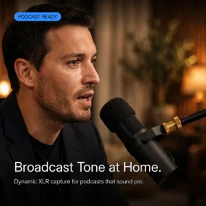 BOYA BY-DM500 Dynamic XLR Podcast Microphone