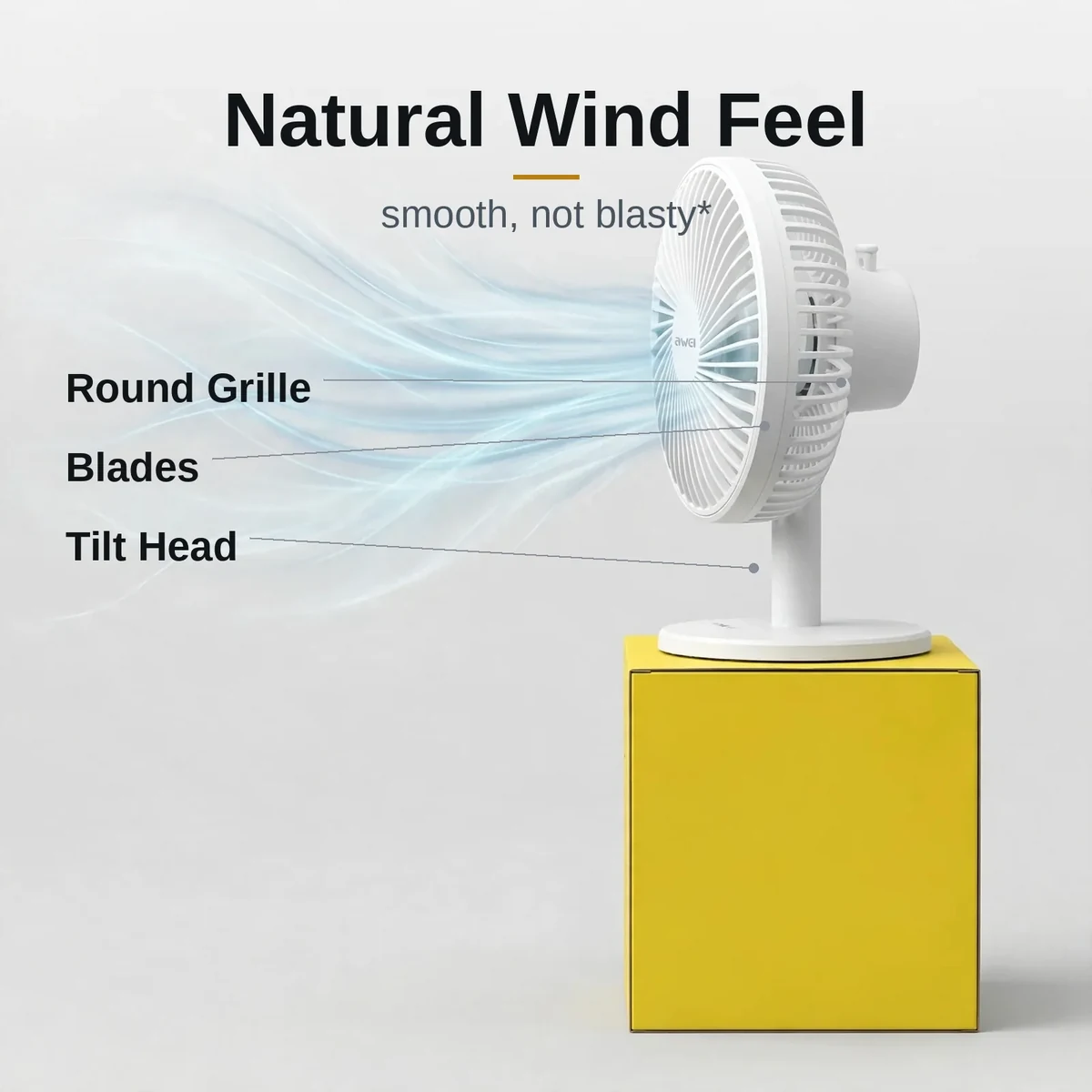 Awei F21 natural-wind airflow simulation illustration