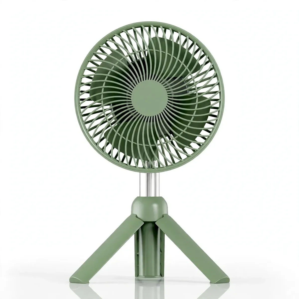 Xiaomi AISOLOVE F5 Pro round fan head close-up in sage green