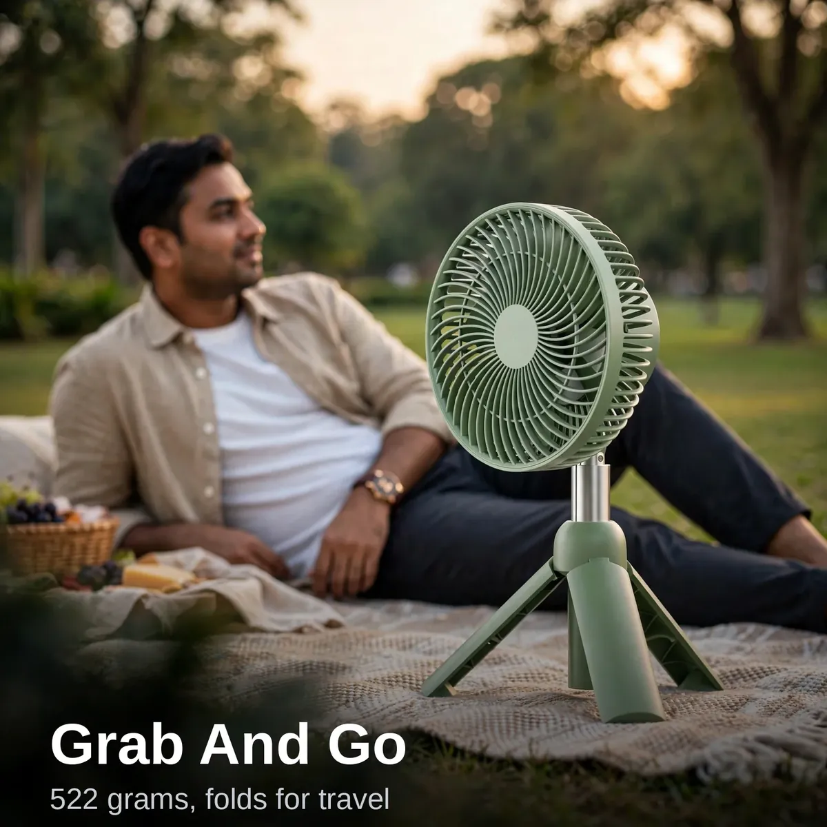 Xiaomi AISOLOVE F5 Pro portable fan for picnics and outdoor use
