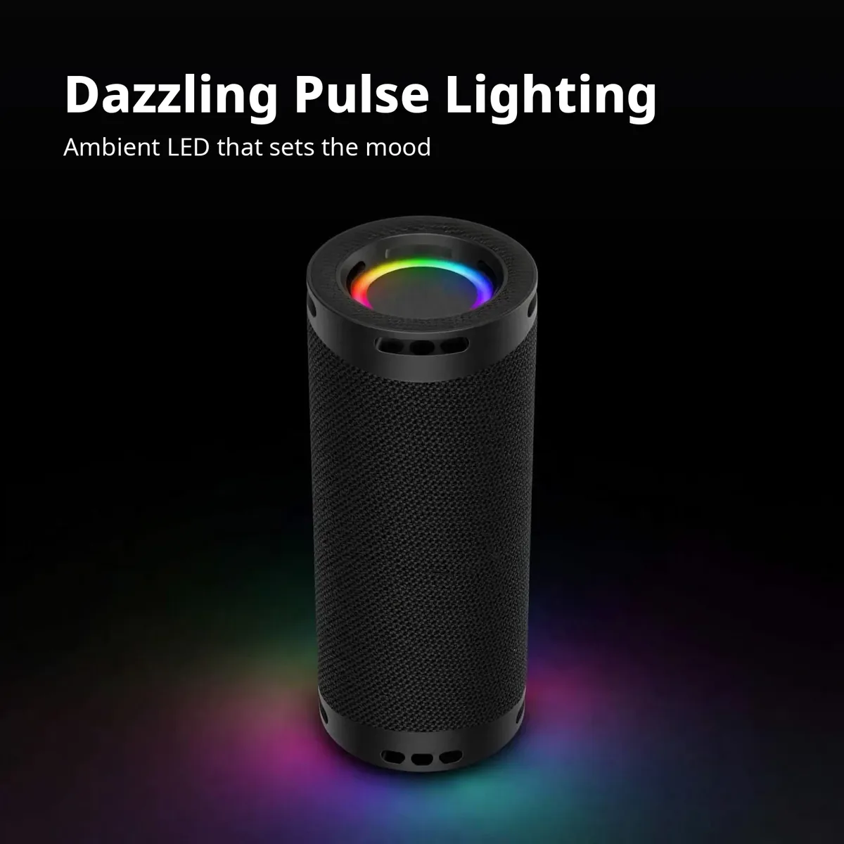 Hoco HC9 Dazzling Pulse ambient LED lighting card showing the rainbow pulse ring