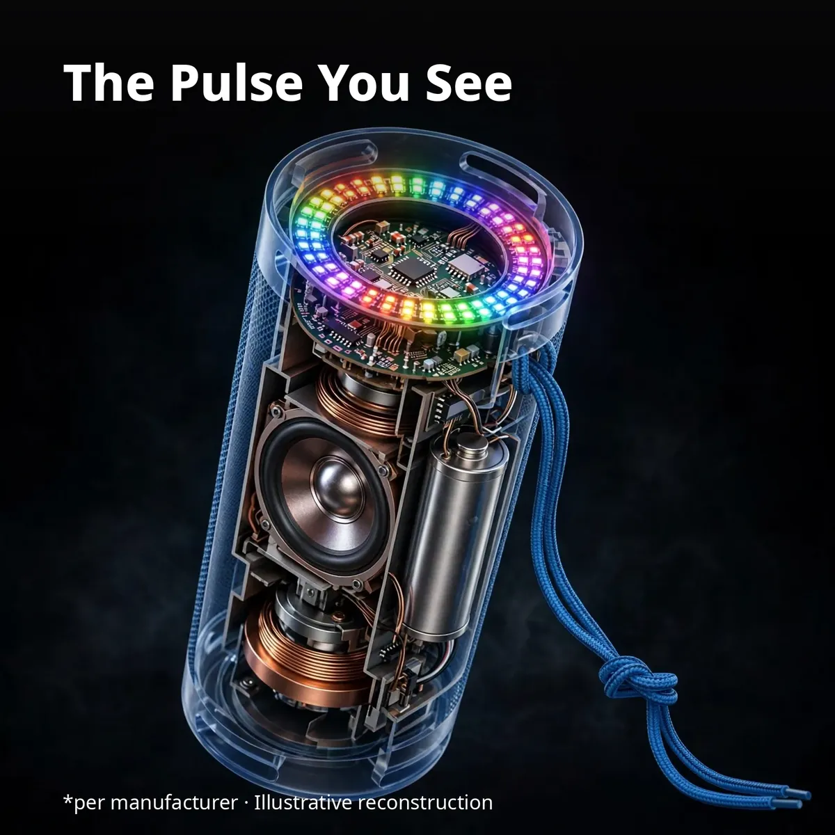 Hoco HC9 pulse light ring close-up illustration