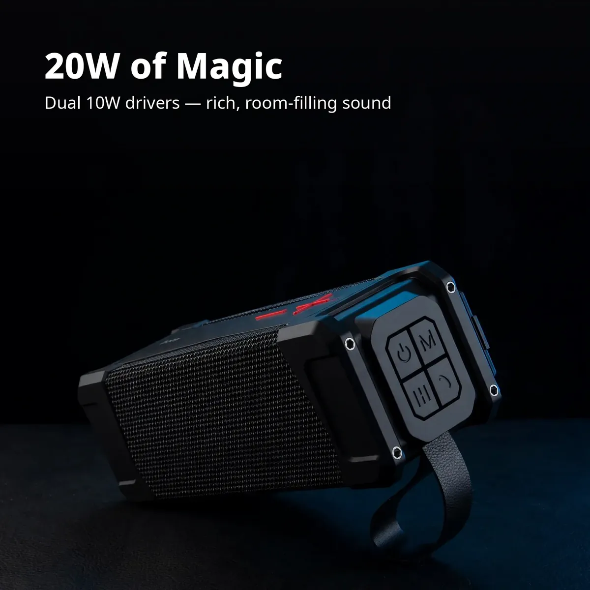 Hoco HC6 power card — 20W of Magic. Dual 10W drivers, rich, room-filling sound.