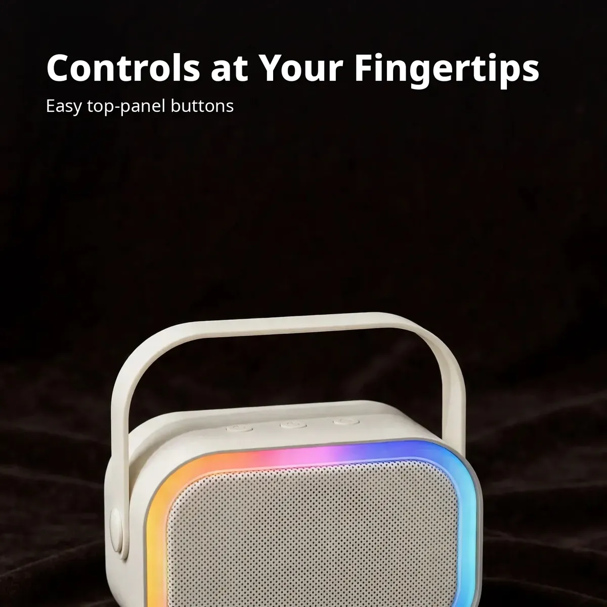 Philips TAS2808 controls card showing easy top-panel buttons