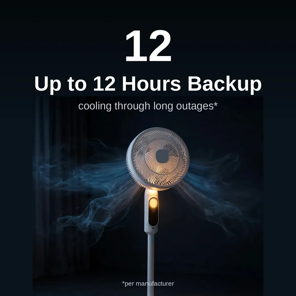 GearUP solar fan up to 12 hours backup