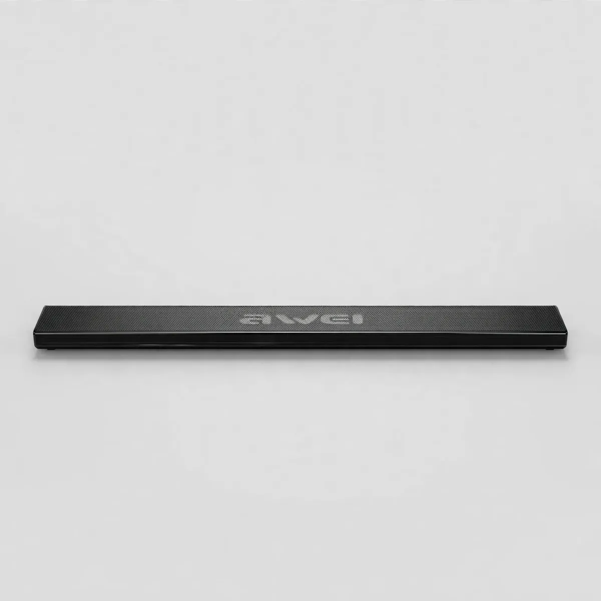 Awei KA50 front view showing the slim black soundbar with awei logo on the metal mesh top, clean studio shot