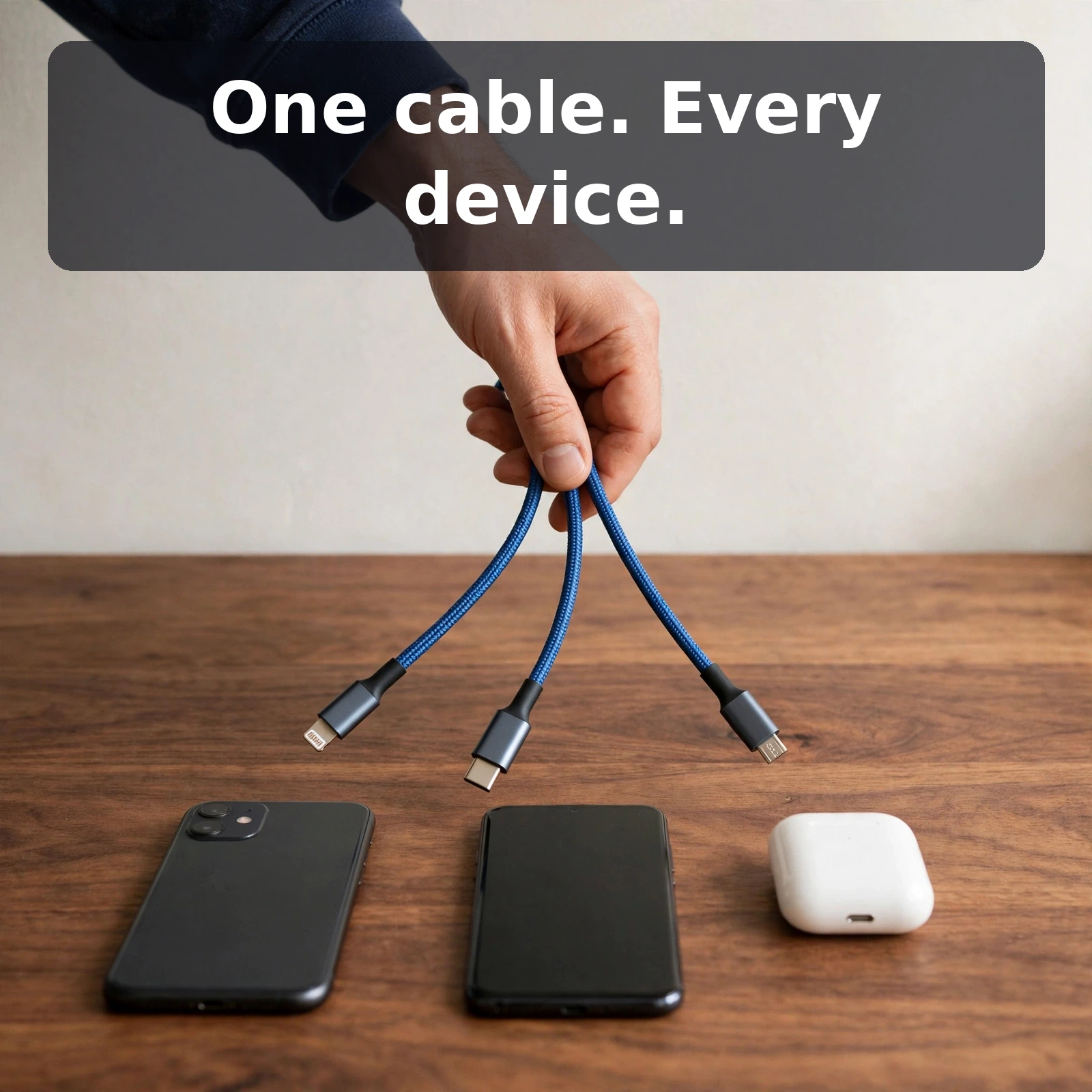 Baseus 3 in 1 100W fast charging cable price in Bangladesh