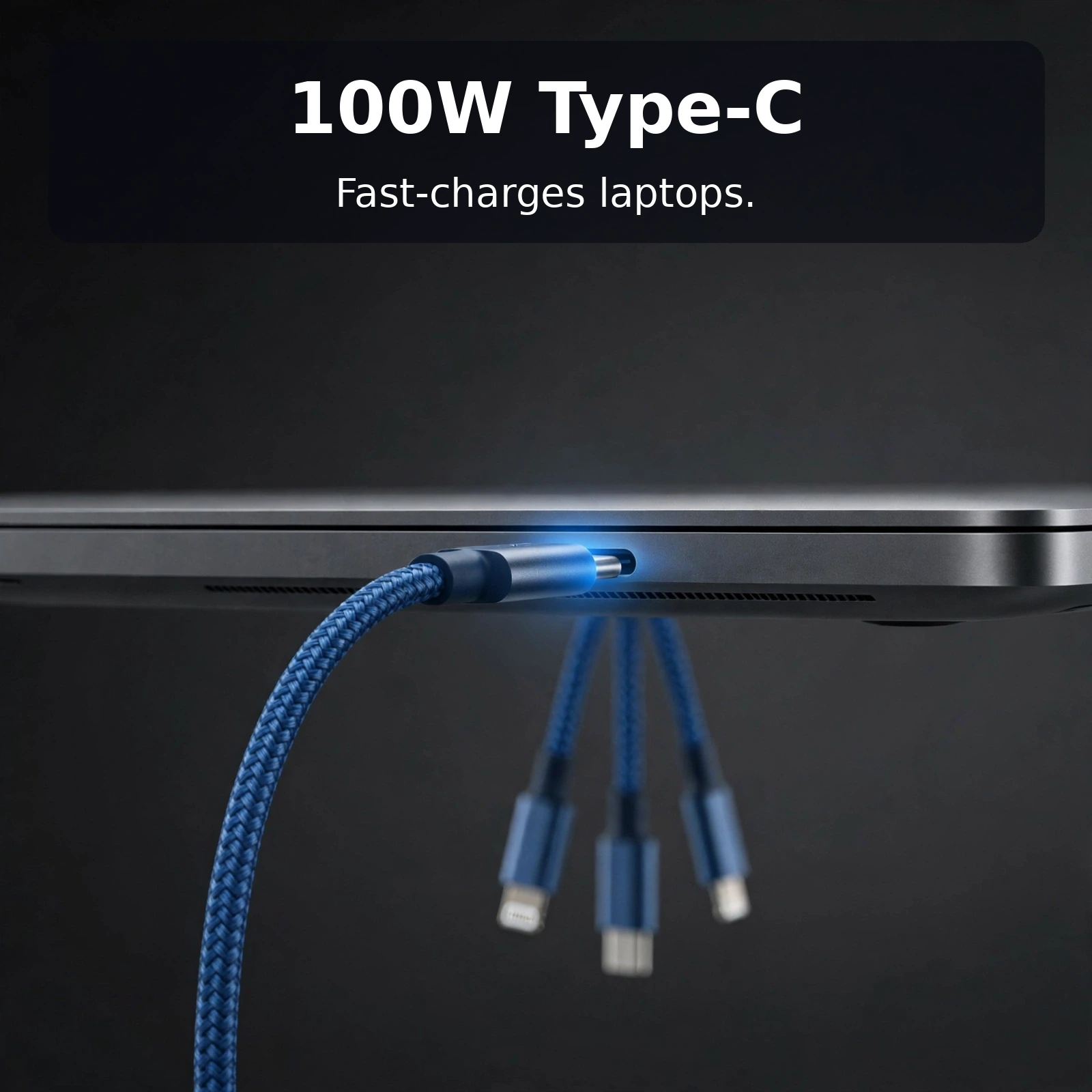 Baseus 3 in 1 100W fast charging cable Power Split