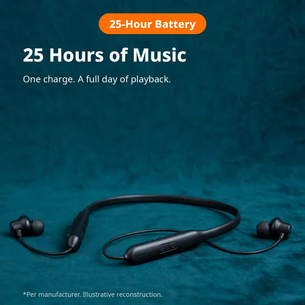 BYZ BL-B60 battery card — Up to 25 Hours of Music. 25-Hour Battery chip. Per manufacturer.