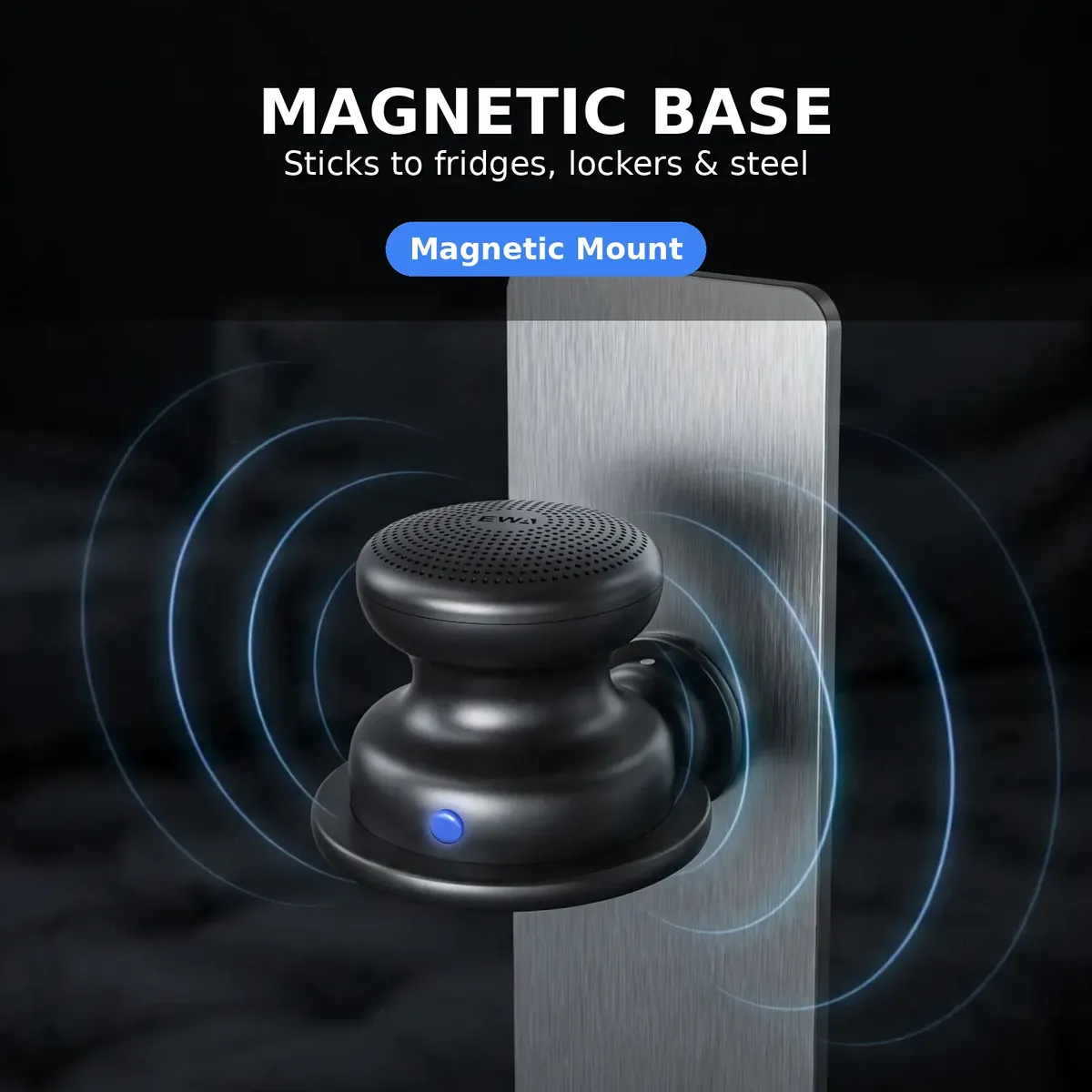 EWA A117 magnetic card — Magnetic Base. Sticks to fridges, lockers and steel.