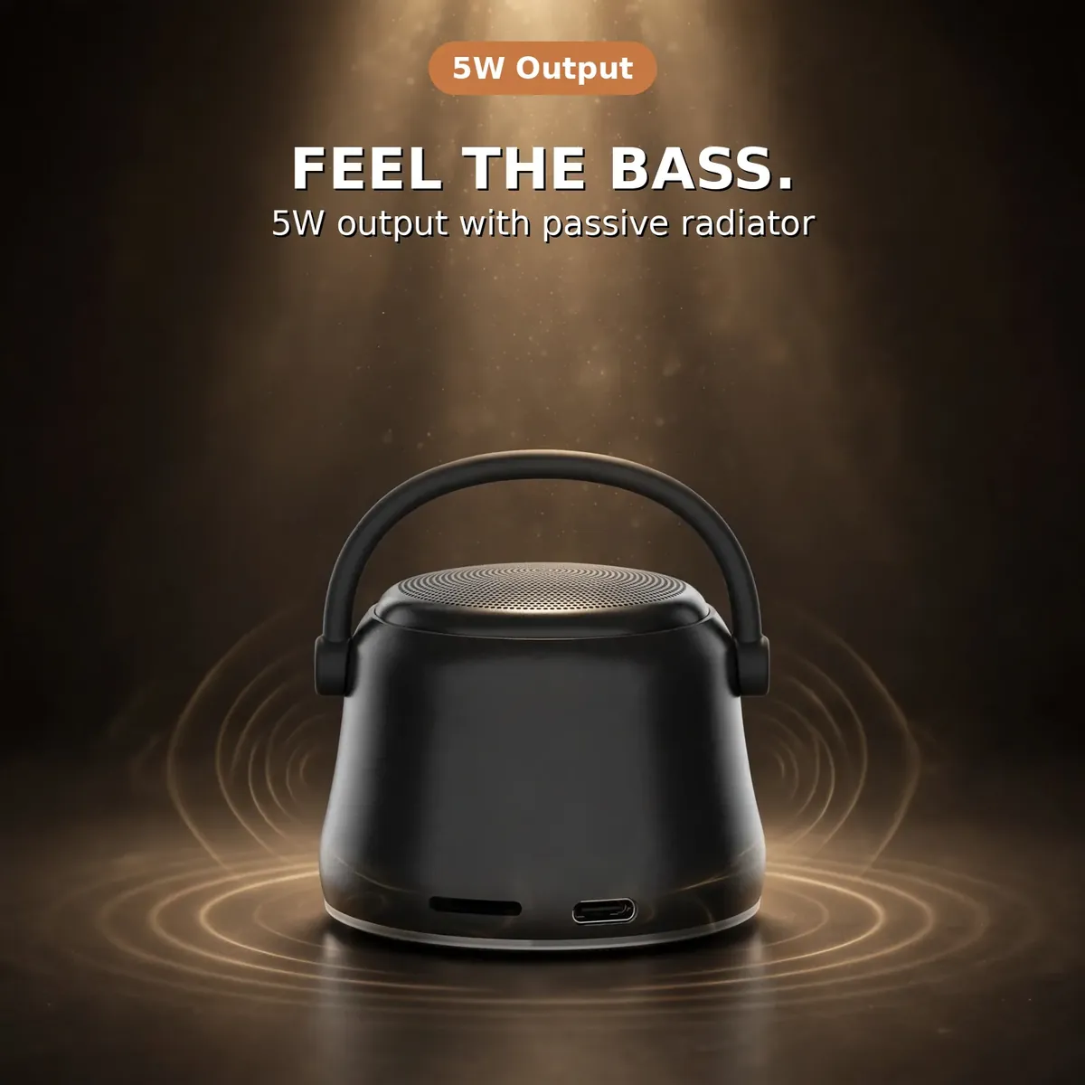 EWA A20 bass promo — Feel the Bass. 5W output with passive radiator.