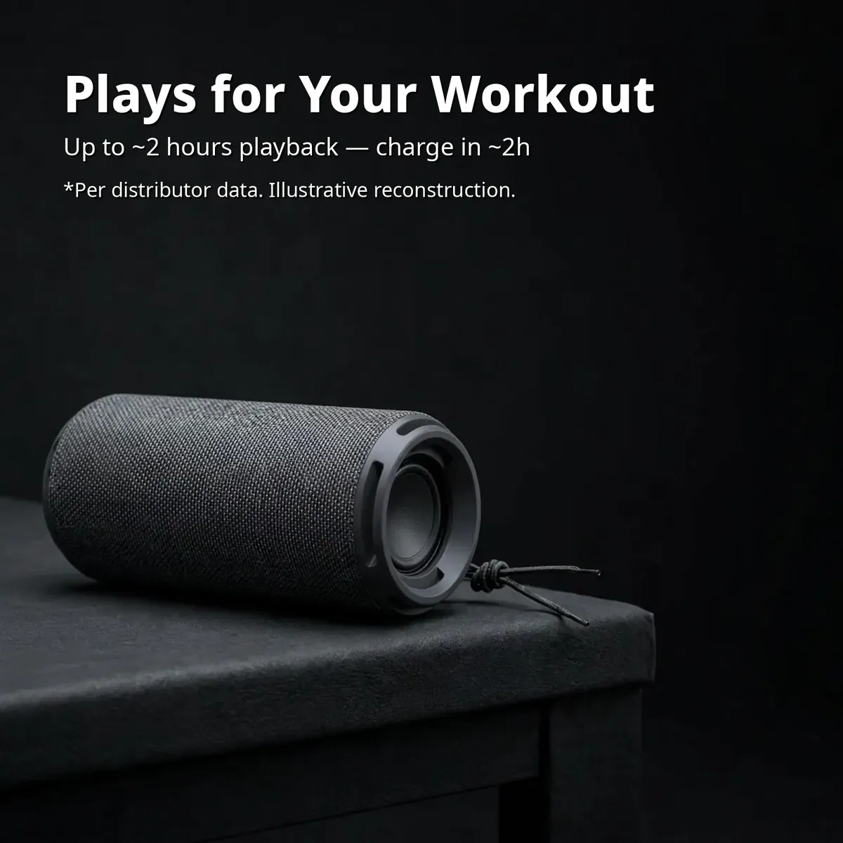 Hoco HC27 battery card — Plays for Your Workout. Up to ~2 hours playback, charge in ~2h. Per distributor data.