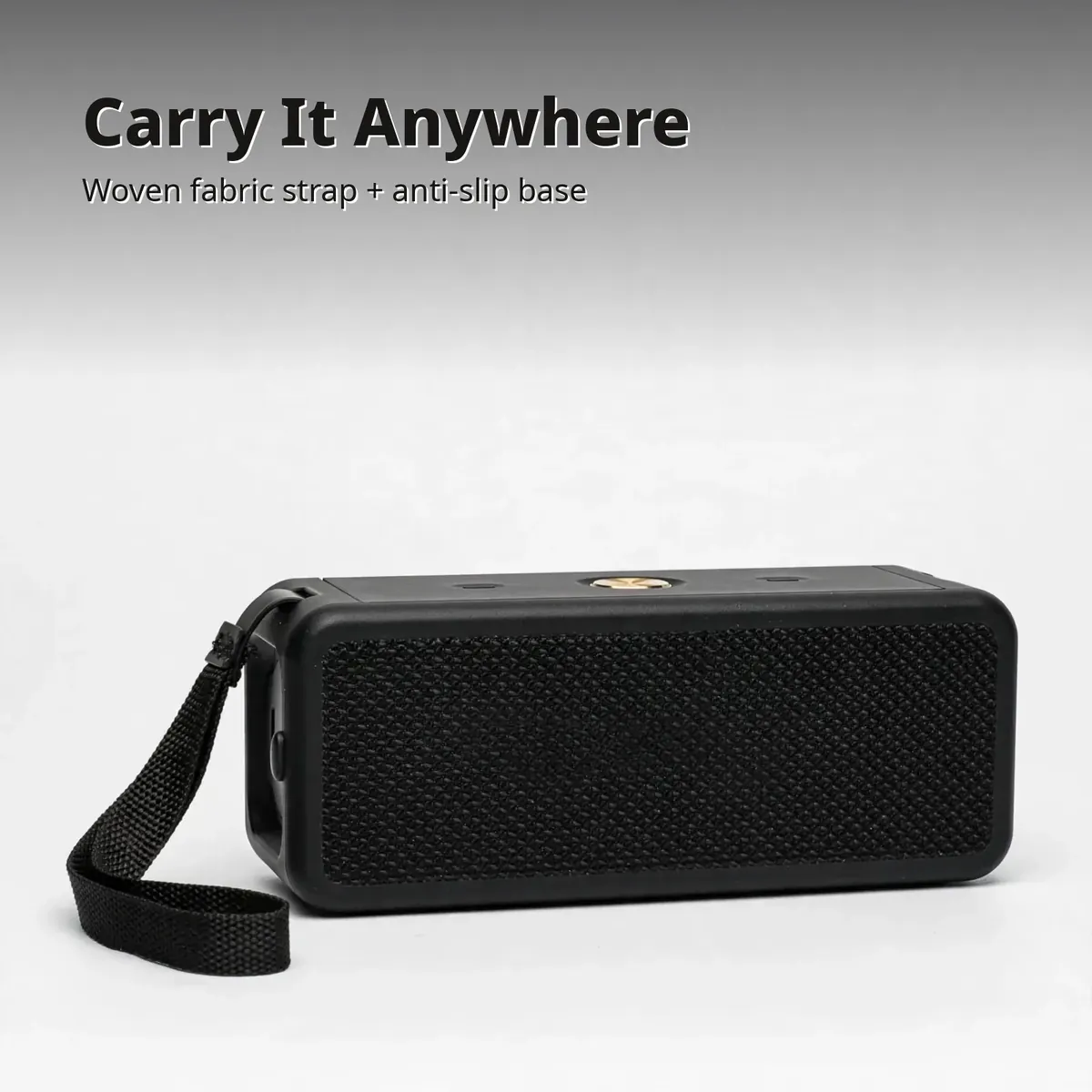 Hoco HT1 Pro strap card showing the woven fabric carrying strap and anti-slip base